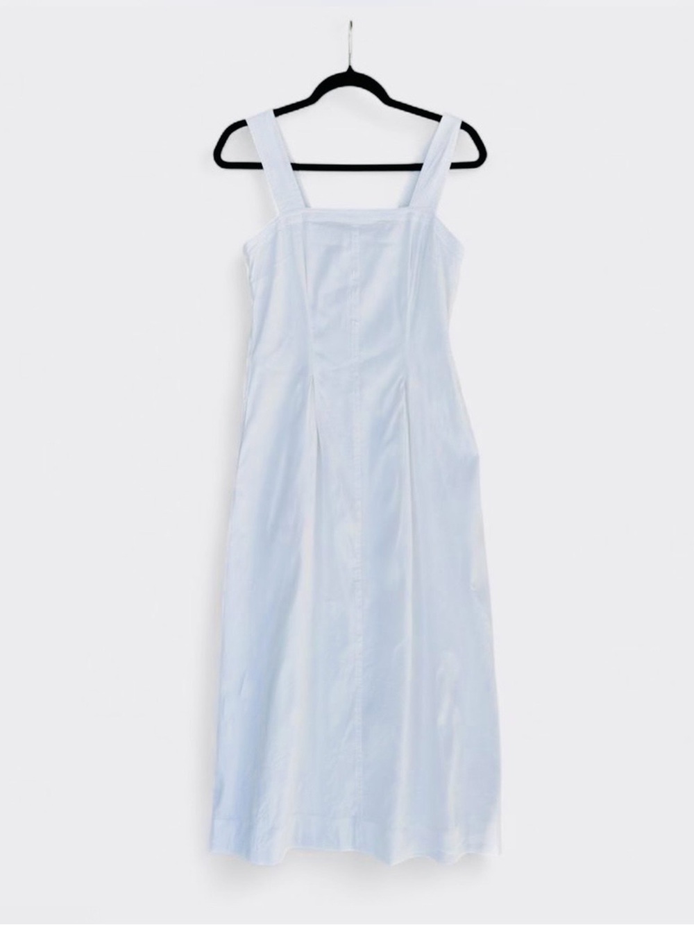 Vince Linen Blend Square-Neck Maxi Dress - Picture 3 of 10
